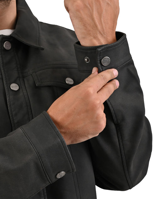 WRANGLER camisola para Caballero en Acabado Avejentado en piel sintetica.